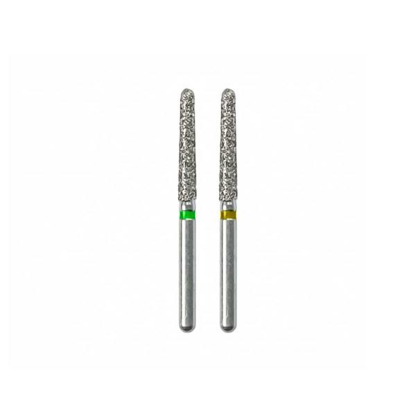 فرز الماسی مدل مخروطی ته گرد توربین 5 عددی 852 برند Sani Dental Diamond Burs Round End Tapers 850 Sani